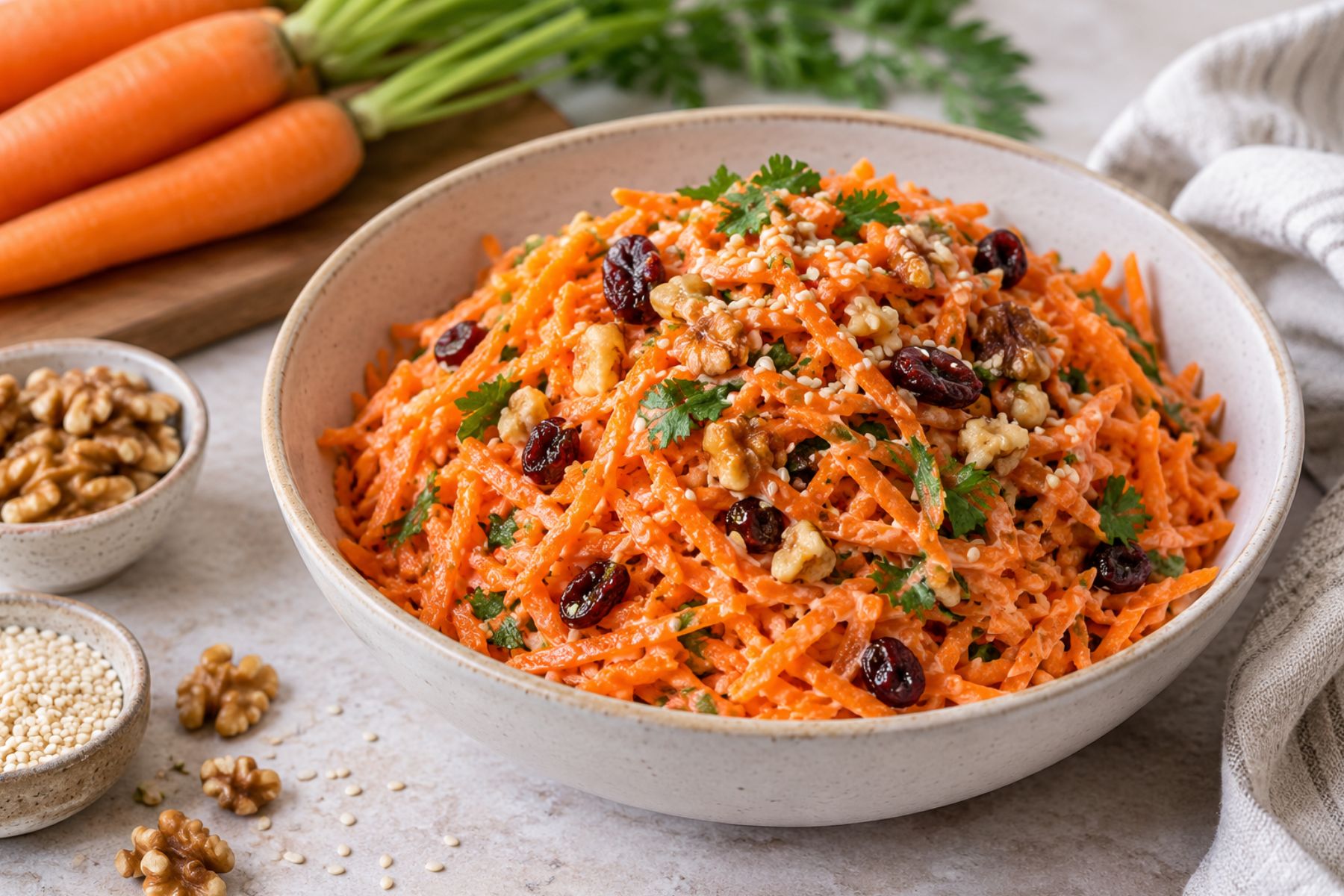 Fácil y deliciosa: la tendencia de la ensalada de zanahoria