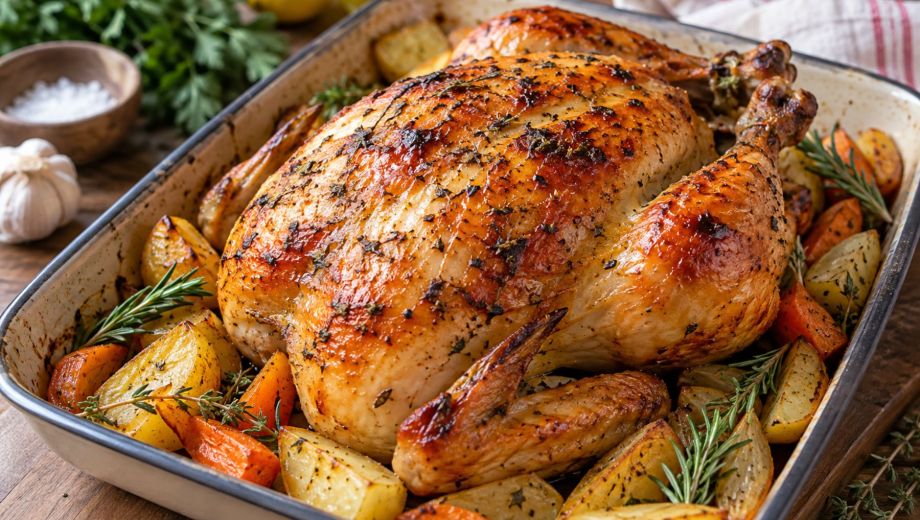 El truco para que el pollo al horno quede jugoso. Foto ilustrativa.