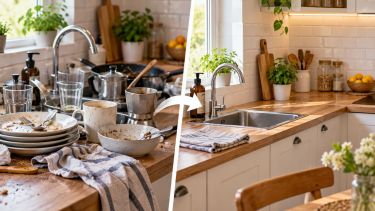 El método de 10 minutos para ordenar la cocina cuando está desbordada