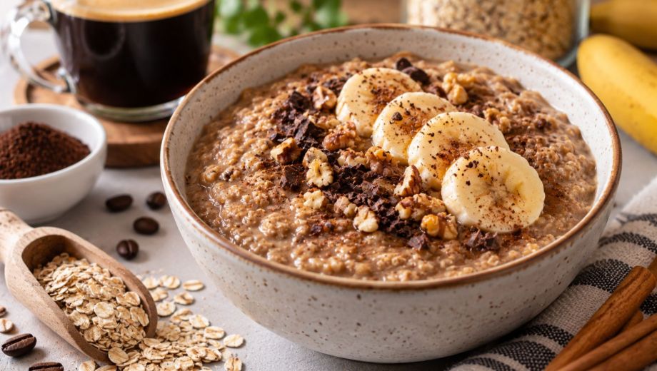 Avena con café para el desayuno. Foto ilustrativa.
