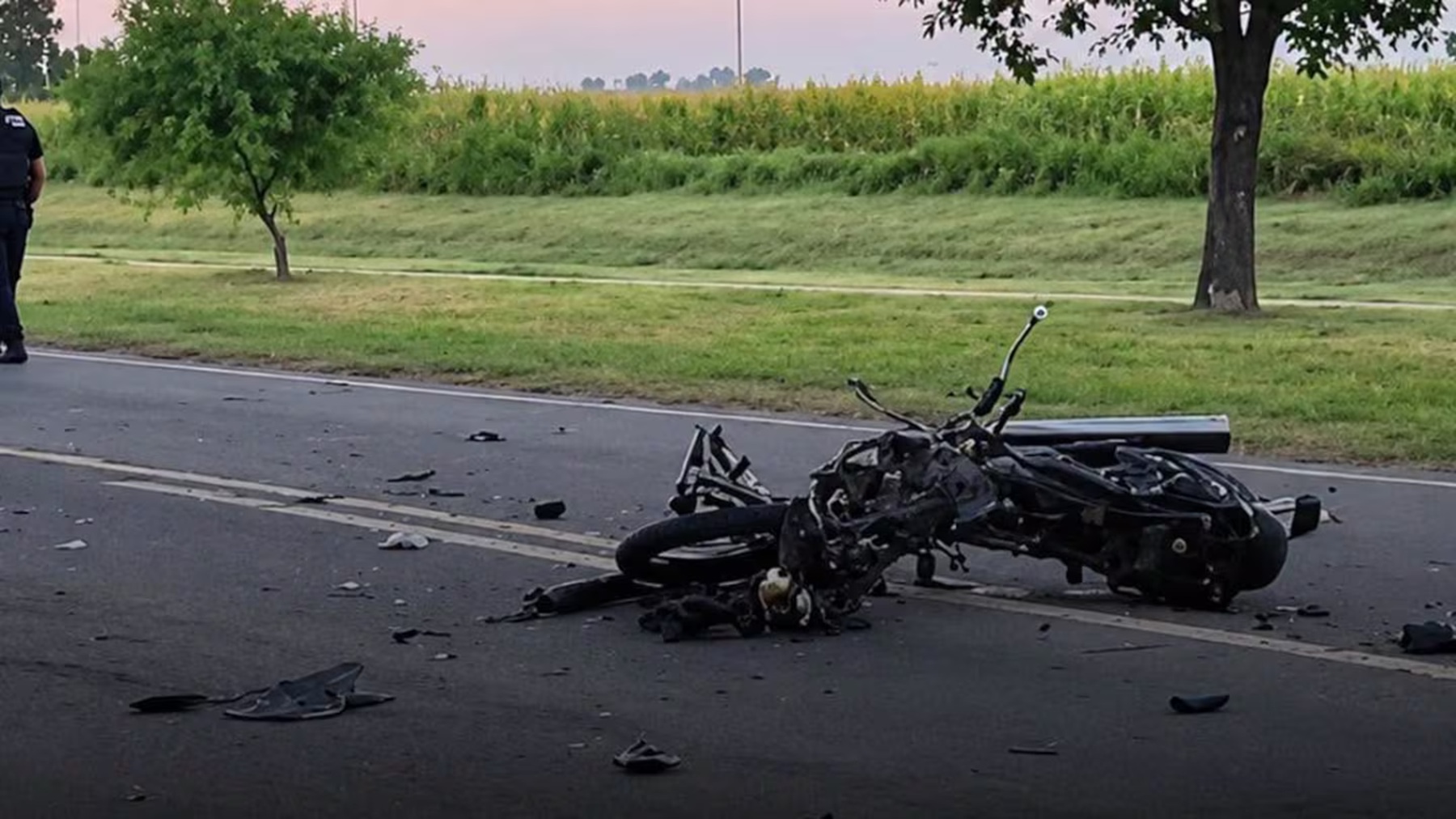 Falleció un agente penitenciario en accidente de moto en la Ruta Provincial 1