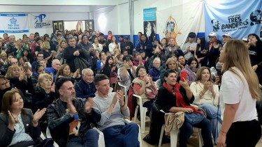 María Emilia Soria de campaña en Viedma para «ganar la provincia» y «la ciudad» en 2027