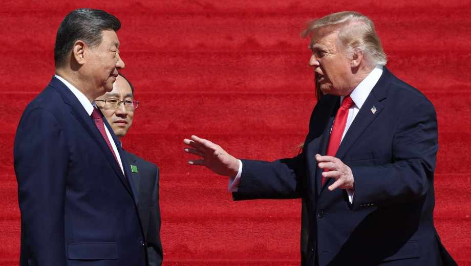 Xi Jinping junto a Donald Trump. Foto: AFP 