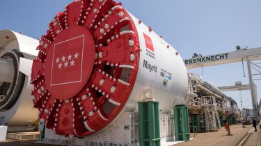 La gigantesca tuneladora que avanza bajo Madrid para conectar la ciudad