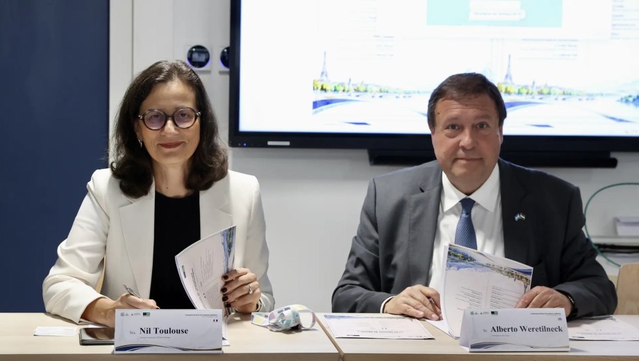 Weretilneck firmó un acuerdo de cooperación con el IAE Paris-Sorbonne.