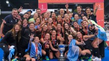 Imagen de Delfina Otero, la allense que también fue parte del campeonato mundial de Las Leonas