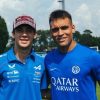 Imagen de Encuentro de dos grandes: Franco Colapinto visitó a Lautaro Martínez en la práctica de Inter