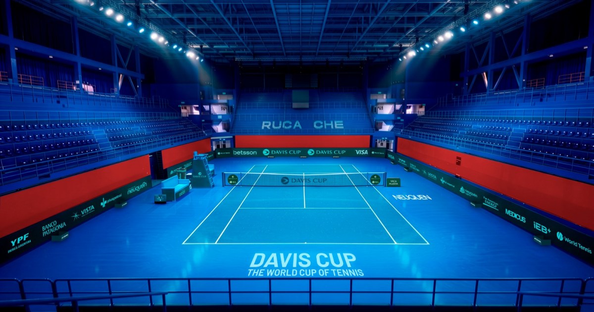 La cancha para la Copa Davis en Neuquén ya tiene diseño definido