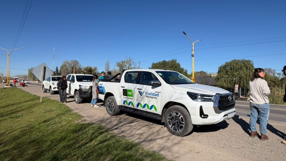 El recorrido inició ayer por la Ruta 151. Foto: Vialidad Rionegrina. 