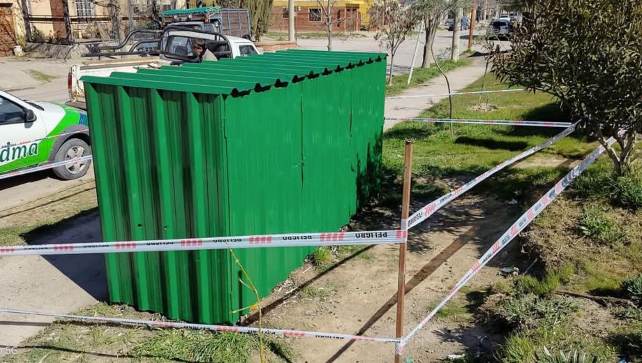 Dos de los puntos de reciclaje en Viedma fueron incendiados en tres meses. Foto: gentileza
