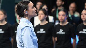 Momento emotivo en el Ruca Che: conocé a la artista que entonó el himno argentino