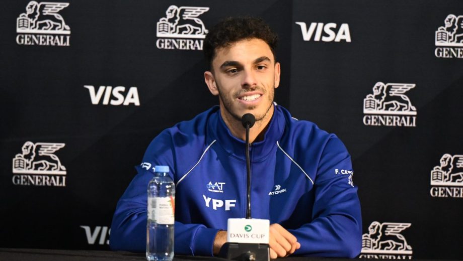 Francisco Cerúndolo le dio el primer punto a Argentina ante Turquía en el Ruca Che. (Foto: Cecilia Maletti)