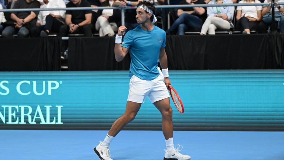 Thiago Tirante ganó el segundo punto de Argentina ante Turquía en el Ruca Che. (Foto: Cecilia Maletti)