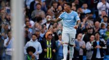 Imagen de Enzo Fernández metió un golazo de tiro libre en su primer festejo en el Manchester City
