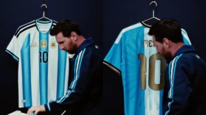 Así será la especial camiseta que Lionel Messi usará en su despedida de la Selección Argentina
