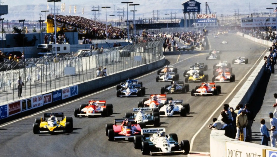 La recordada edición de Las Vegas 1981, con el argentino Carlos Reutemann definiendo el título con Nelson Piquet, se corrió un sábado.