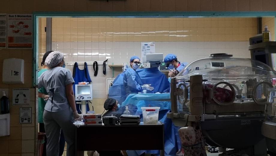 La intervención tomó alrededor de una hora. Foto: gentileza
