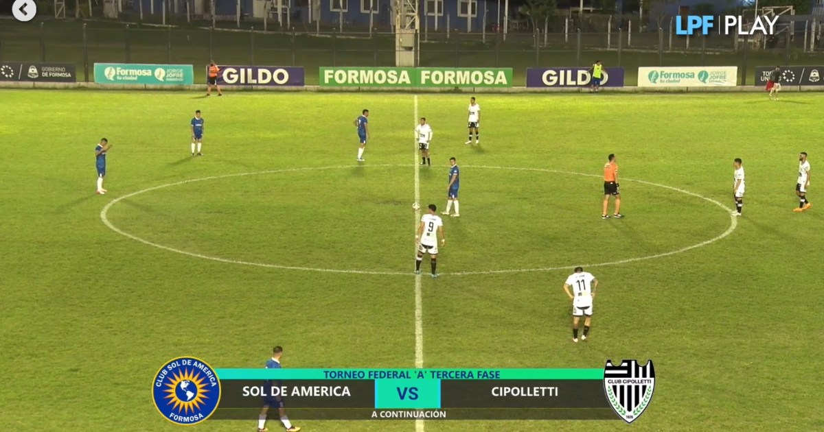 Cipolletti y Sol de América empatan en los cuartos de final del Federal A