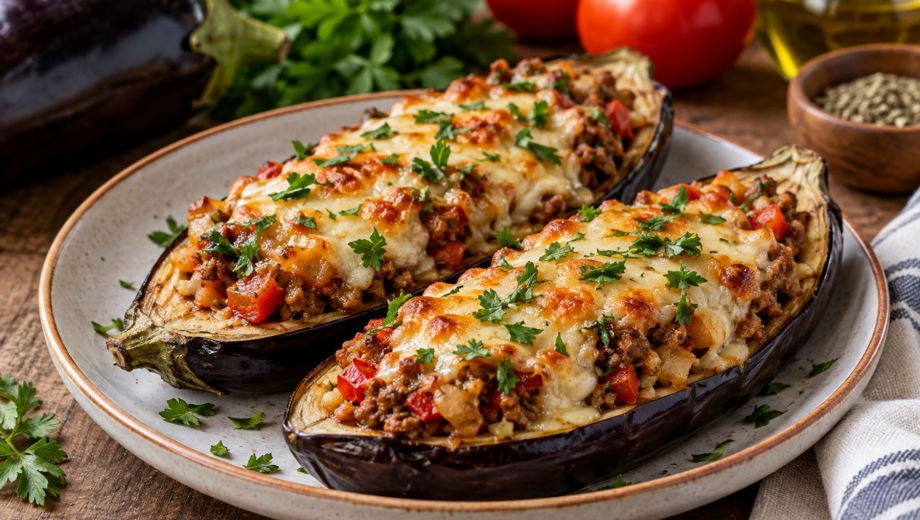 Berenjenas rellenas gratinadas. Foto ilustrativa.