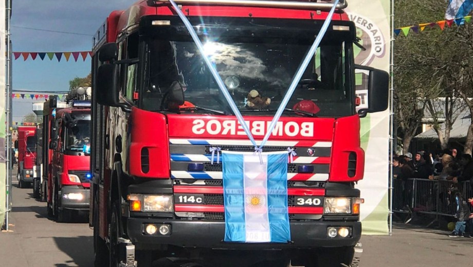 Los Bomberos Voluntarios de Cipolletti celebran 7 décadas y media de historia. Foto: Municipalidad de Cipolletti.