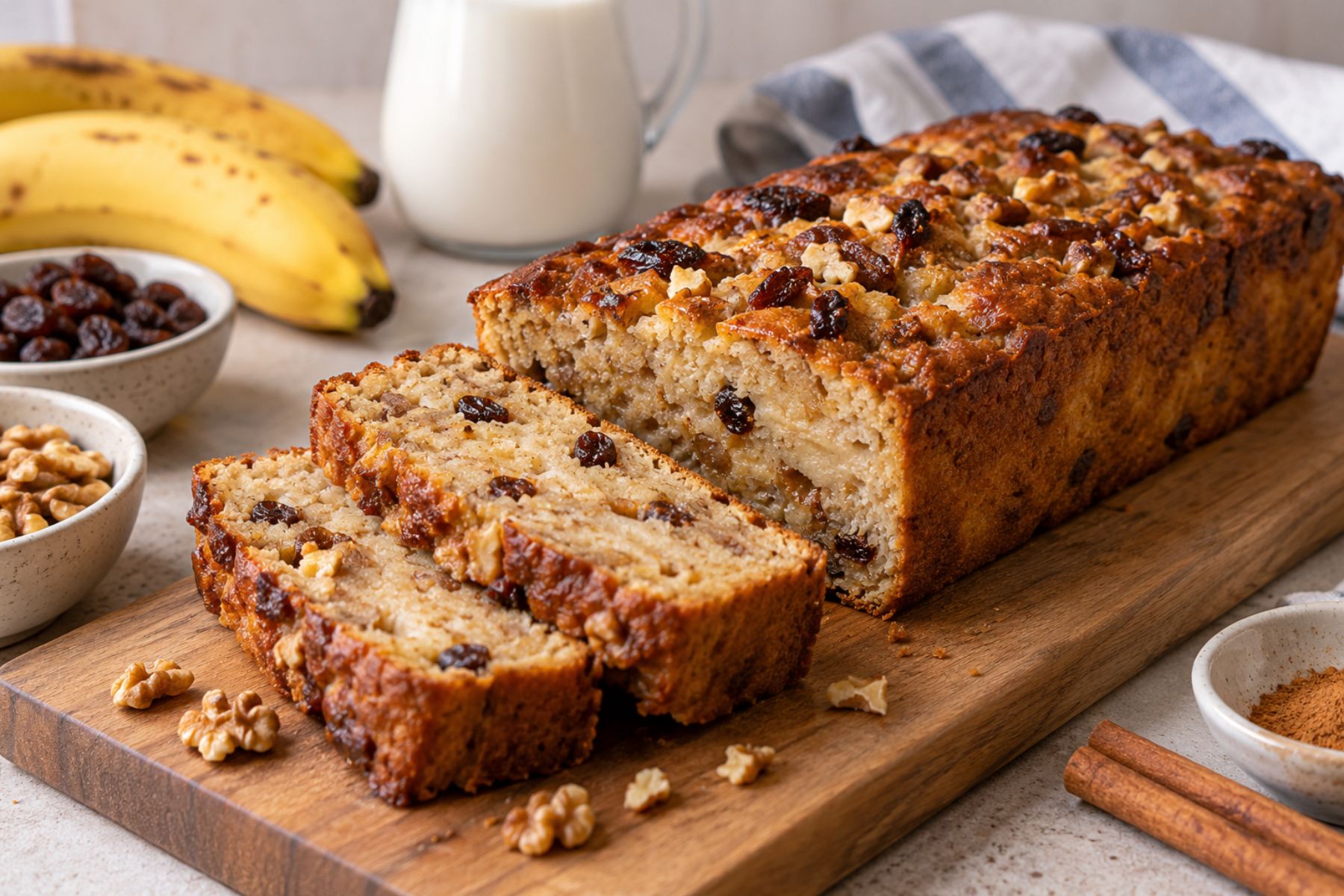 Receta de budín de pan sin azúcar ni harinas, ideal para el mate