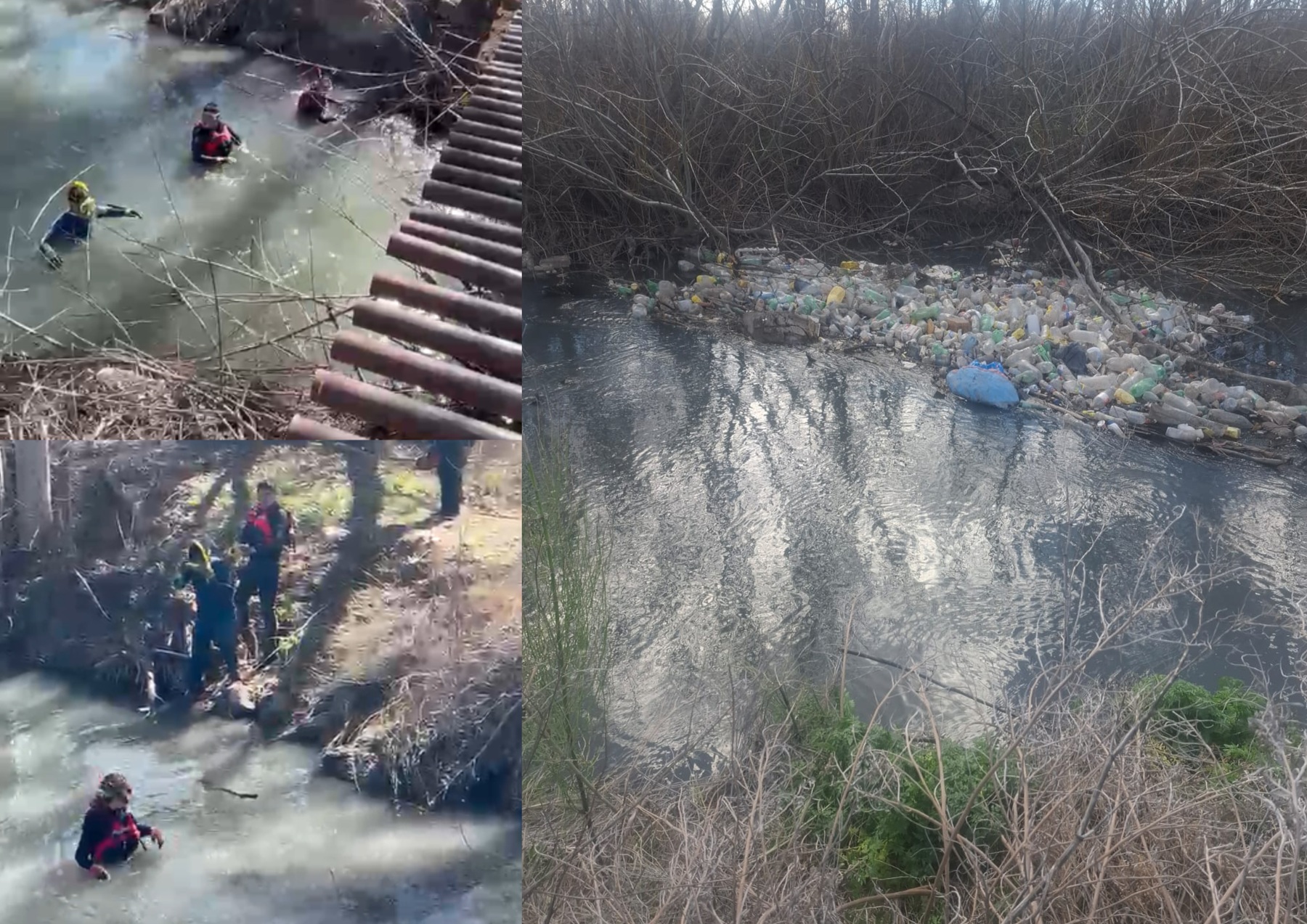 Intensifican la búsqueda del nene de 4 años desaparecido tras caer a un canal en Fernández Oro