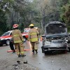 Imagen de Dos heridos por un fuerte choque frontal en la Avenida Bustillo de Bariloche