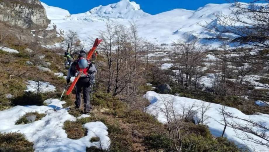 Una turista murió al quedar sepultada por una avalancha en El Chaltén. Foto: Gentileza La Opinión Austral. 