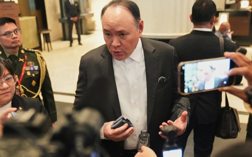 Críticias a China del secretario de Defensa de Filipinas, Gilberto Teodoro. Foto: AP.