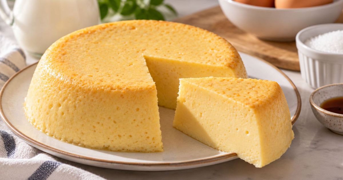 Receta fácil de flan al microondas sin caramelo