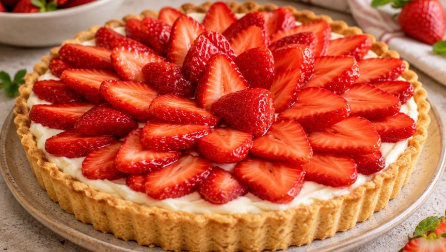 Tarta de frutillas. Foto ilustrativa.