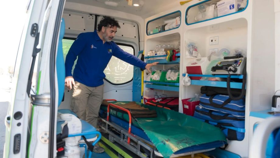 En cuatro ciudades de Río Negro, el SIARME responde a emergencias con ambulancias capaces de brindar atención de terapia intensiva durante el traslado. Foto: gentileza