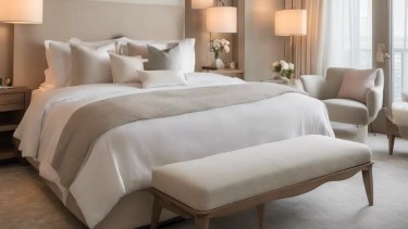 El truco de los hoteles para que la cama se vea más elegante y cómoda sin gastar de más