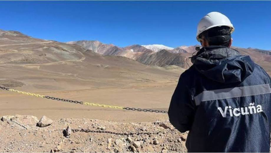 El megaproyecto minero Vicuña, situado en el norte de la provincia de San Juan y en la frontera cordillerana con Chile. Foto gentileza.