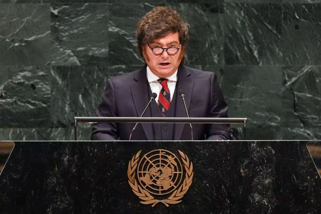 Qué significa la curiosa corbata de Adam Smith que usó Javier Milei en su discurso ante la ONU