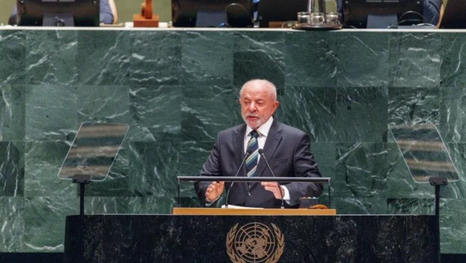 Abrió los discursos de los líderes el presidente brasileño, Luiz Inácio Lula da Silva,. Foto: Gentileza EFE. 
