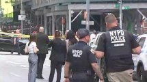 Imagen de Terror en Nueva York: una mujer mató a una ejecutiva del Bank of America y apuñaló a un hombre en pleno Times Square