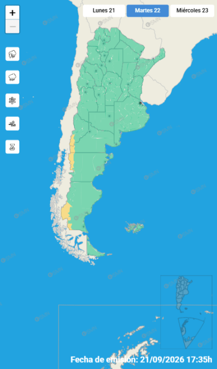 Mapa de alertas