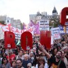 Imagen de Marcha de la Bronca contra Milei: la izquierda se movilizó a Plaza de Mayo y reclamó un paro nacional a la CGT
