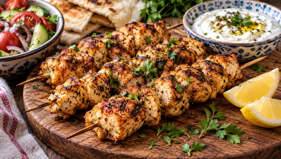 Pollo estilo turco dorado y especiado. Foto ilustrativa.
