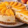 Imagen de Tarta cremosa de melocotón y galletas: un postre fácil, fresco, delicioso y sin horno