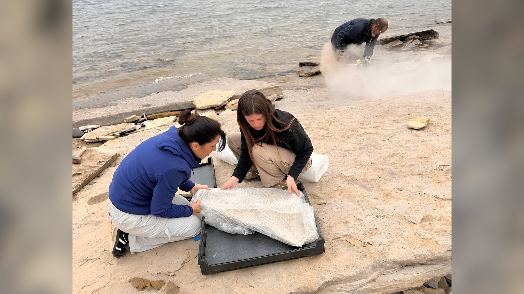 Descubren una cápsula del tiempo del Cretácico en el lago Mari Menuco