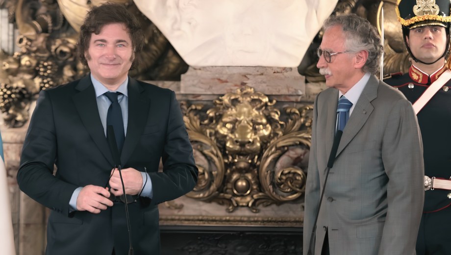 Javier Milei junto al ministro de Salud, Mario Lugones. Foto: archivo. 
