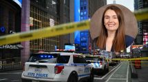 Imagen de Terror en Nueva York: una mujer mató a una ejecutiva del Bank of America y apuñaló a un hombre en pleno Times Square