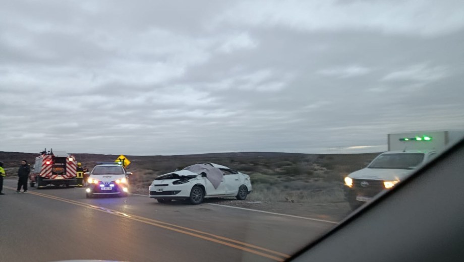 Una víctima fatal tras un vuelco en la Ruta 237. 
