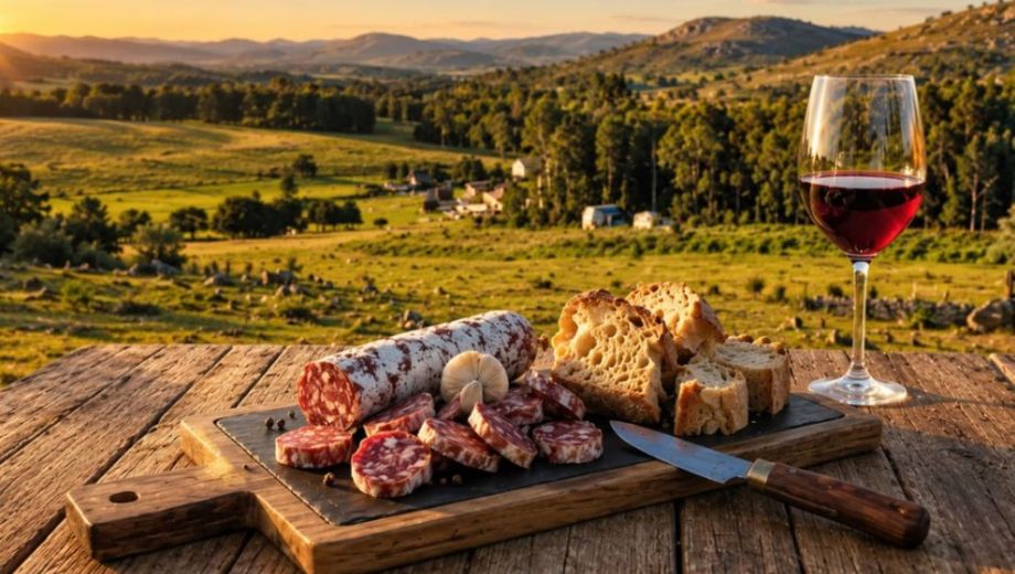 Salame, uno de los embutidos curados más populares de Argentina. Foto: NA/ @recreopba.   
