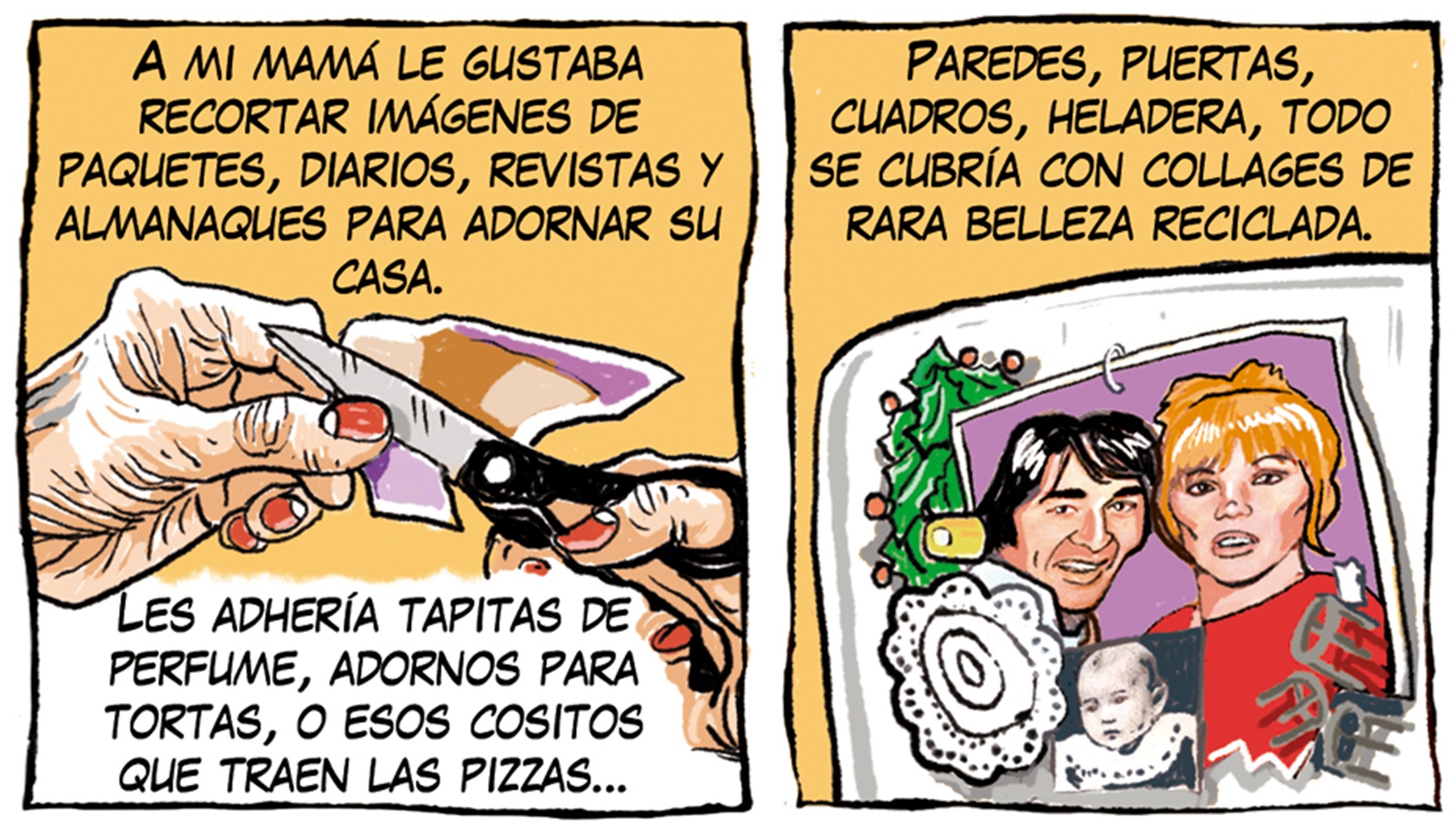 Chelo Candia presenta "Los Collages de mamá" en el suple de Viajes y Turismo