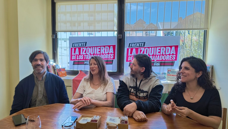Nicolás del Caño y Celeste Fierro llegaron a Bariloche para apoyar la lista que encabeza Alhué Gavuzzo para la Convención constituyente