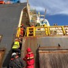 Imagen de Por dentro del buque Seminole: así se construye el ducto submarino de VMOS en el Golfo San Matías