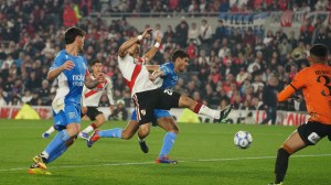 Con gol de Acuña, River le gana 1-0 a Estudiantes de Río Cuarto al entretiempo